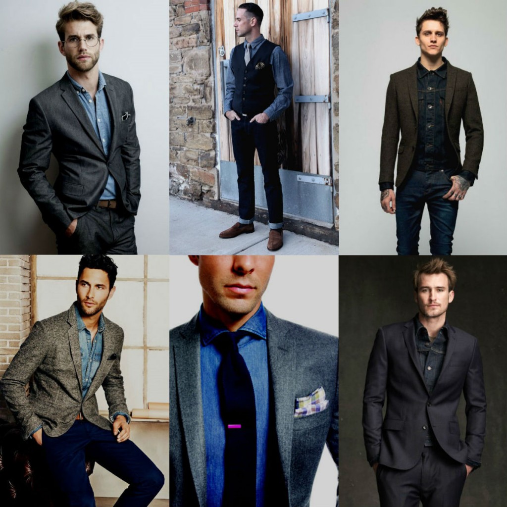 Homem No Espelho - Camisa jeans-1