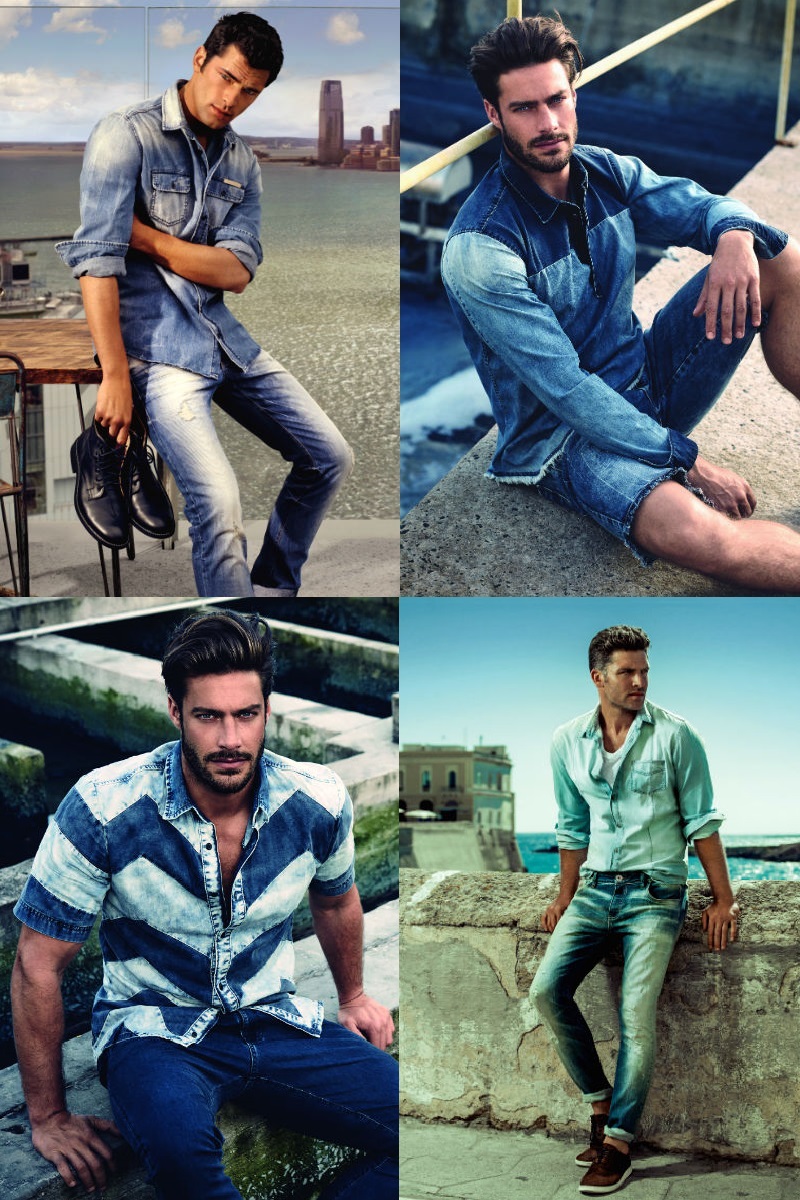 Homem No Espelho - Jeans com jeans.