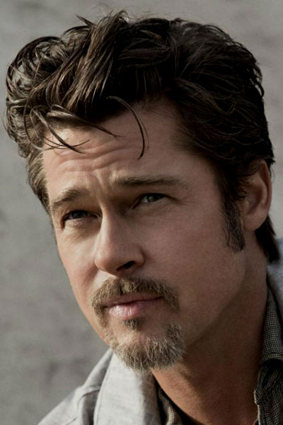 Homem No Espelho - Estilos de barba e cabelo masculinos 2015 - Brad Pitt