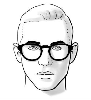 Homem-No-Espelho-Óculos-e-formatos-de-rosto-Coração