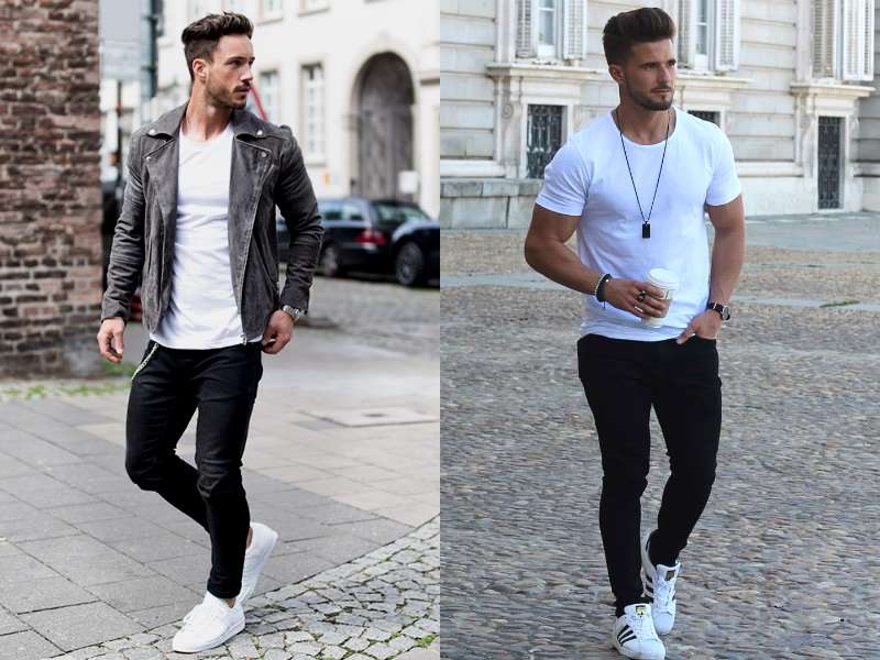 camiseta na moda de homem