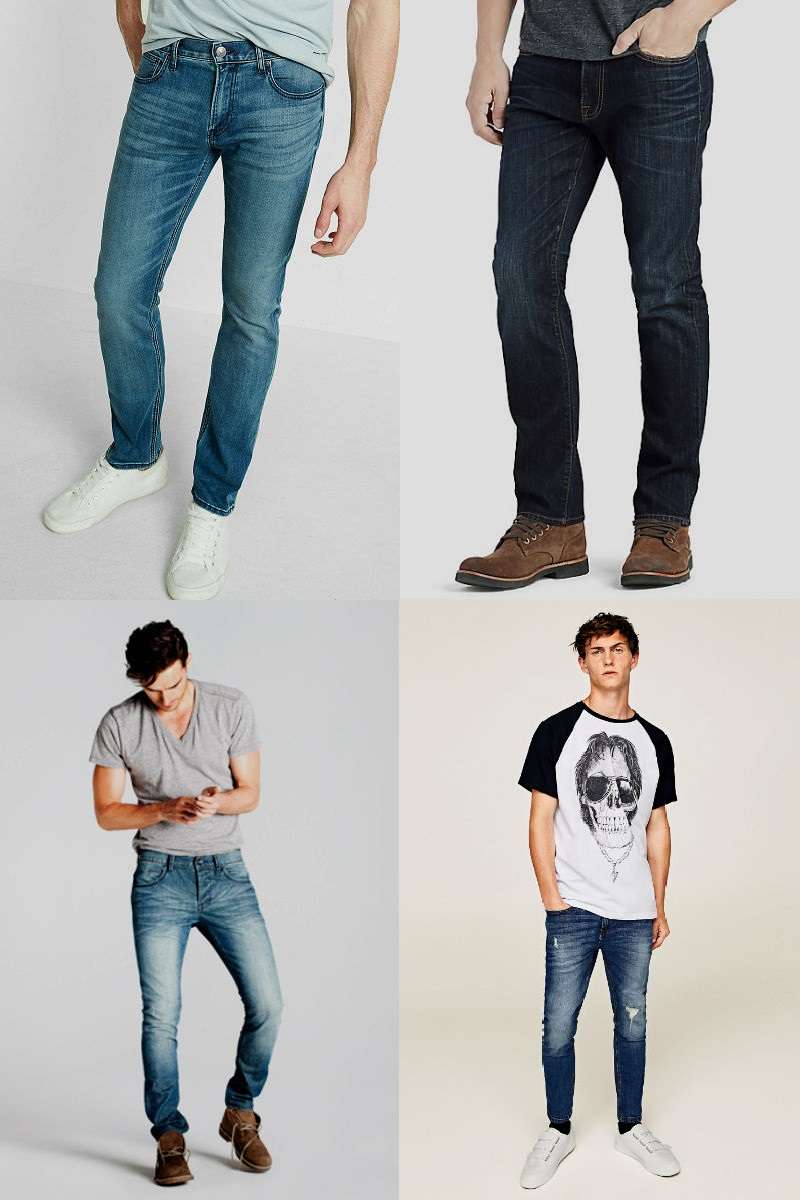 tipos de calças masculinas jeans