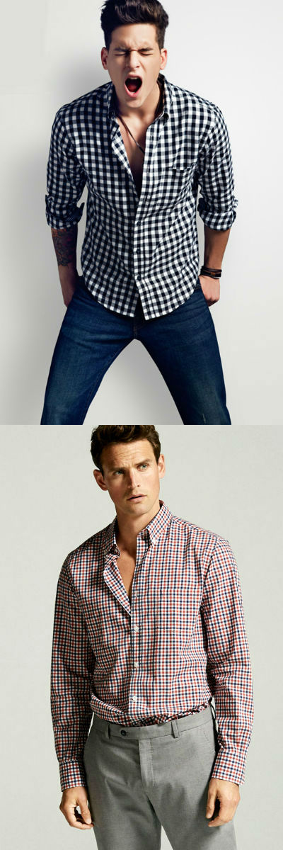 Homem No Espelho - Tipos de camisas masculinas - camisa xadrez