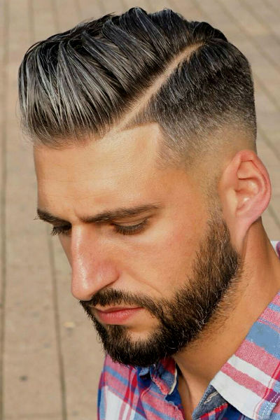 corte de cabelo masculino degrade com risco 2019